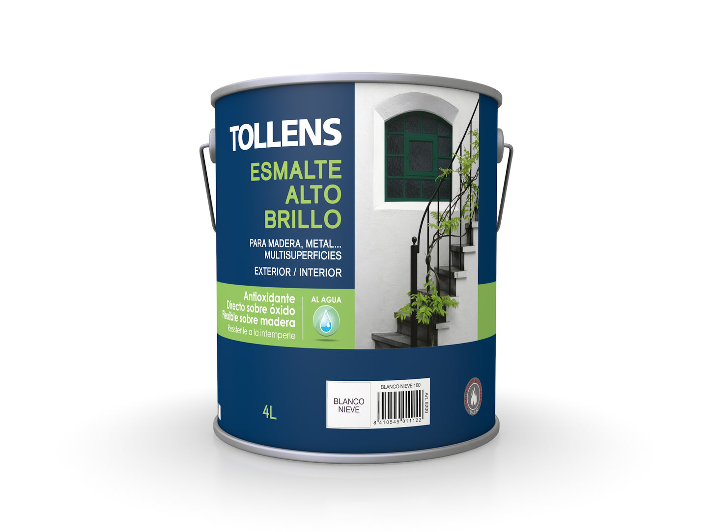 TOLLENS ESMALTE ALTO BRILLO BLANCO AL AGUA