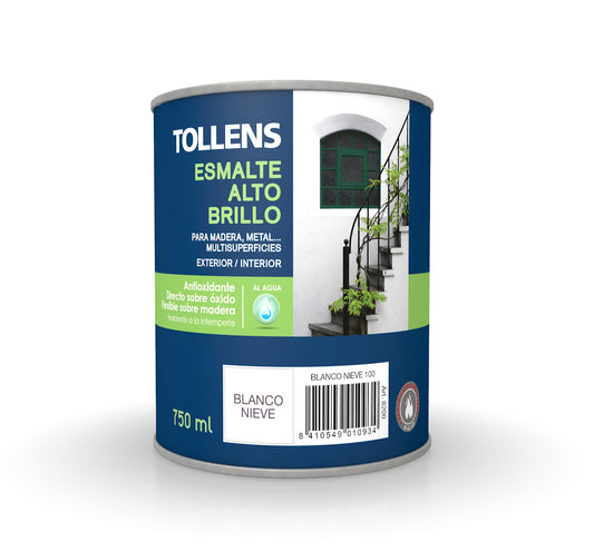 TOLLENS ESMALTE ALTO BRILLO BLANCO AL AGUA