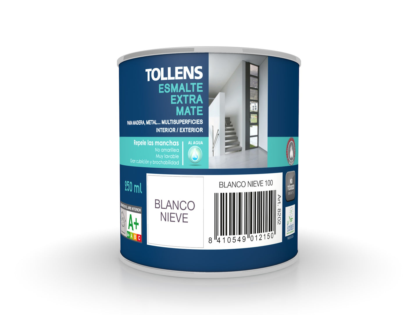 TOLLENS ESMALTE EXTRAMATE BLANCO AL AGUA