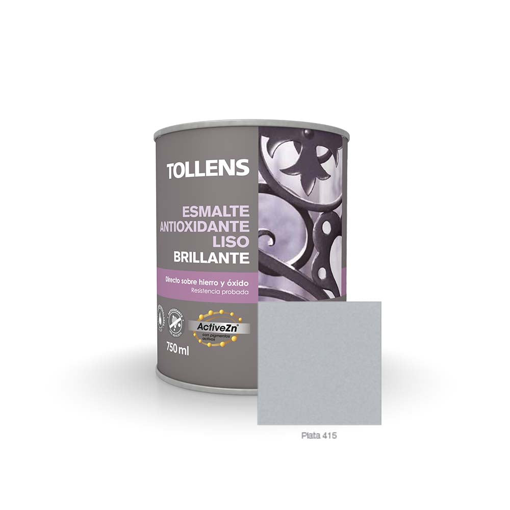 TOLLENS ESMALTE ANTIOXIDANTE LISO BRILLANTE PLATA